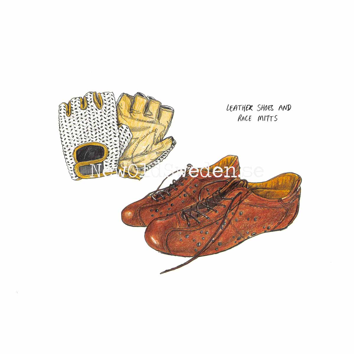 Leather shoes and classic race mitts - Card No. 17 - 4