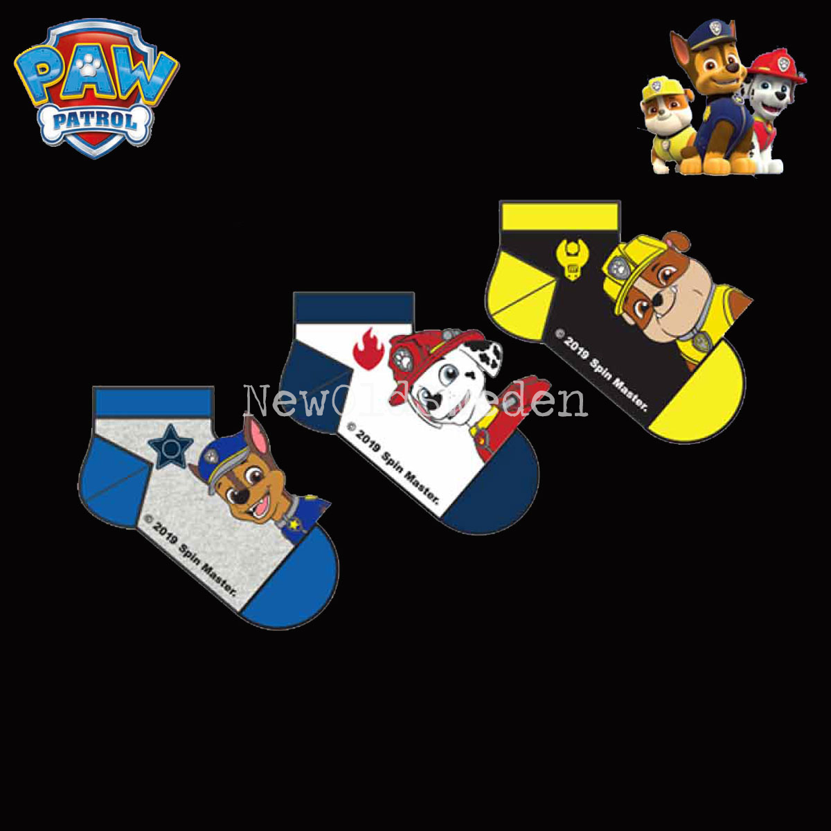 Socka 3-pack - Stl. 23/26 - PAW PATROL Original 1800