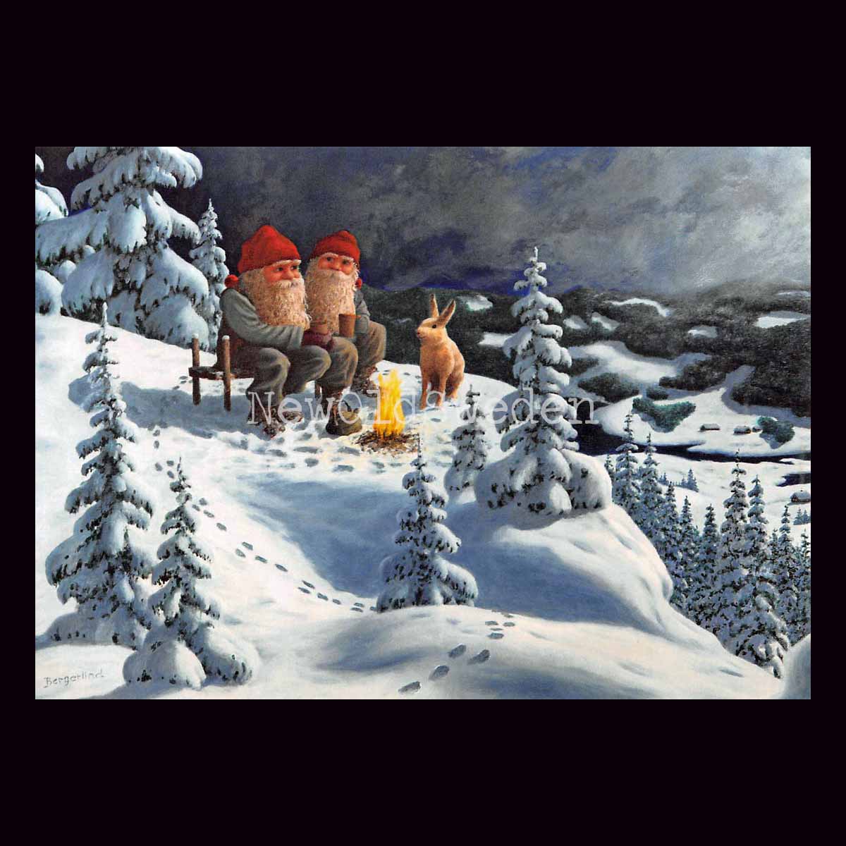 Kvällskaffe Vykort 545 Jan Bergerlind - 905