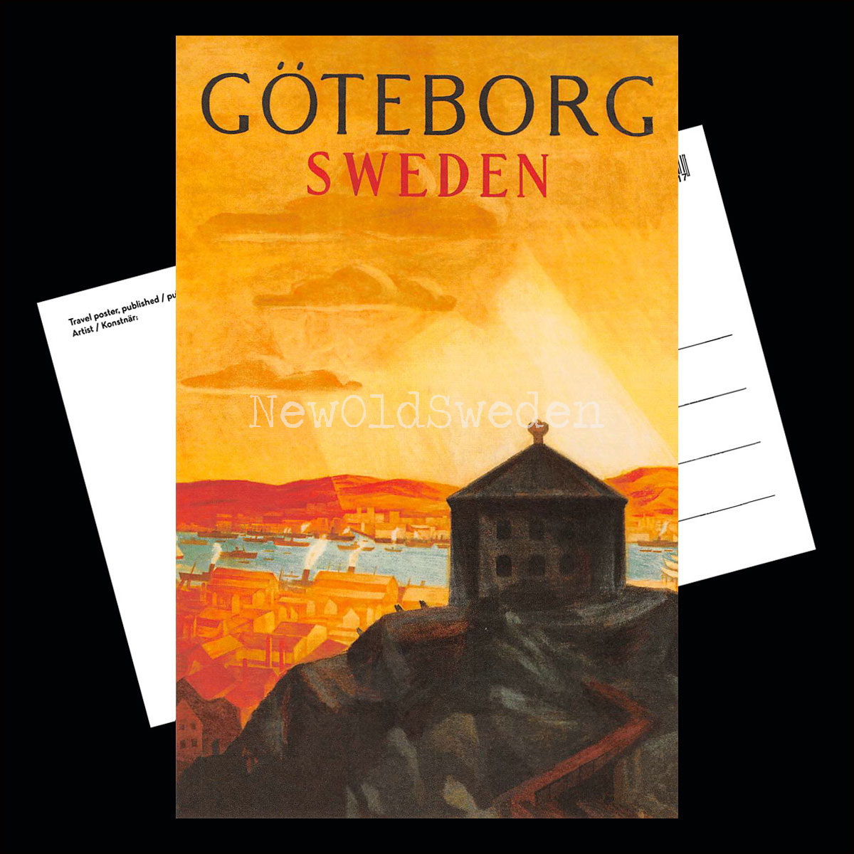 GÖTEBORG SWEDEN - 1920 - Vykort 12 x 18 cm - 3