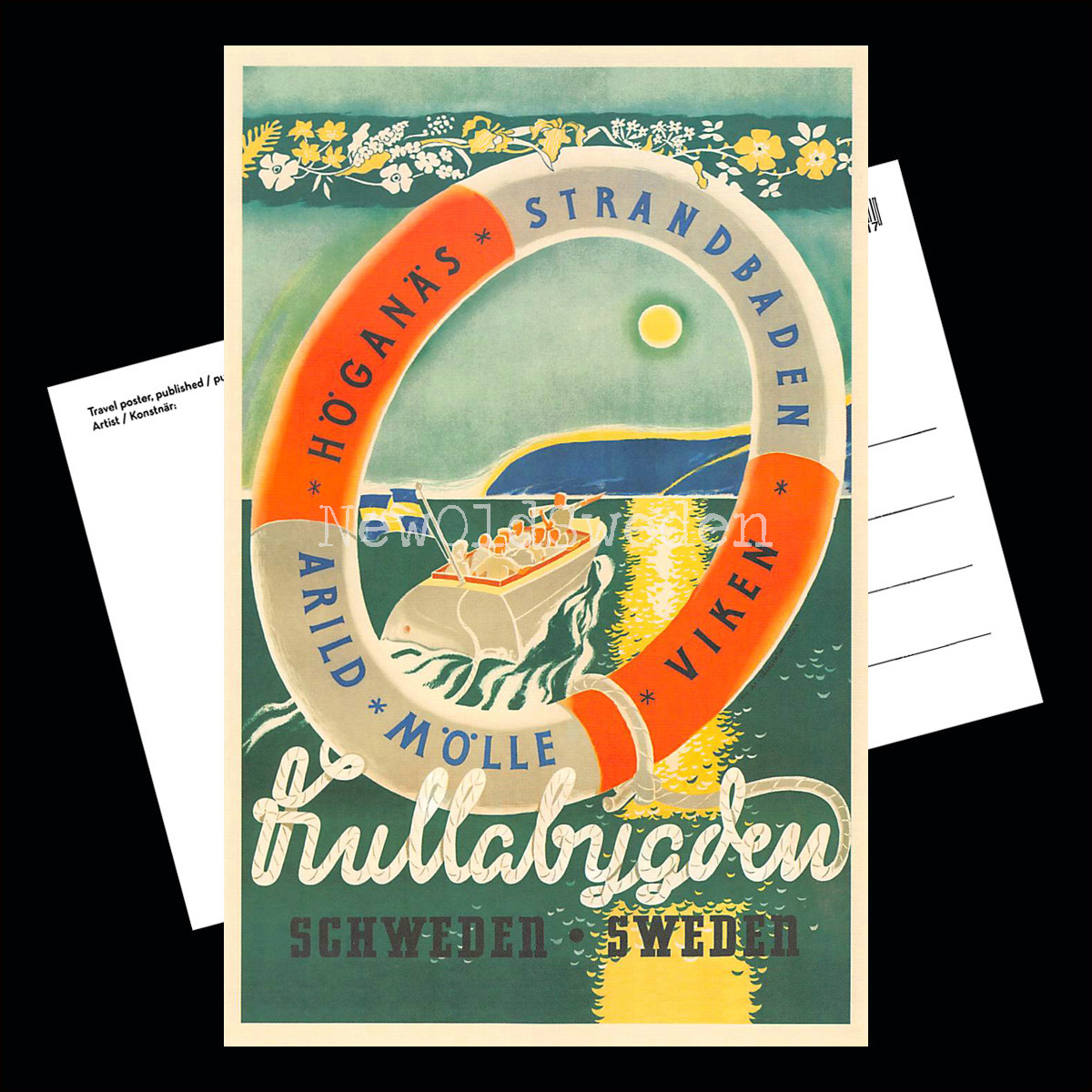 Kullabygden - 1950-tal - Vykort 12 x 18 cm - 3
