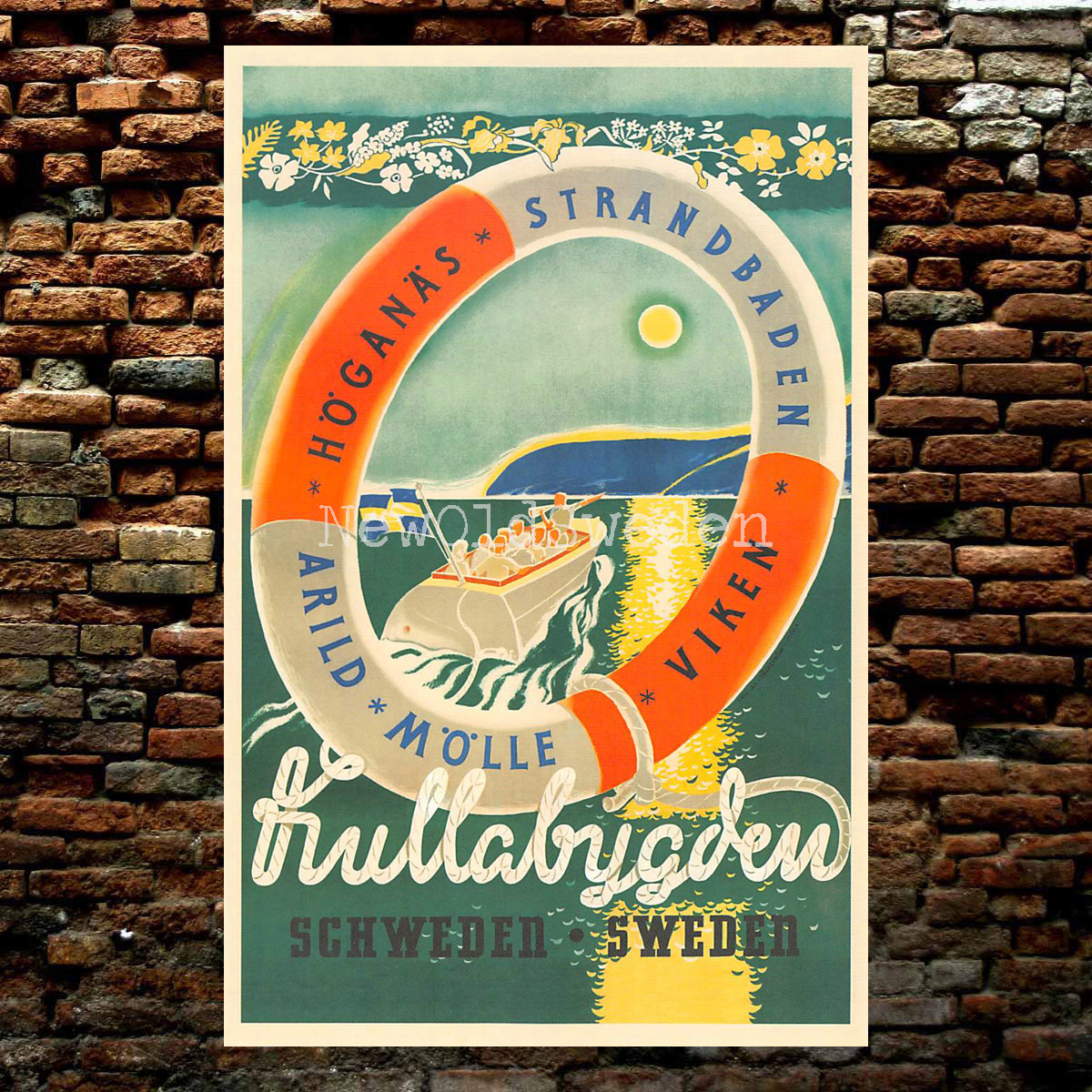 Kullabygden - 1950-tal - Vykort 12 x 18 cm - 2