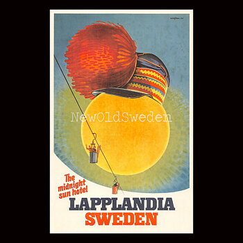 LAPPLANDIA LIFT - 1954 - Vykort 12 x 18 cm