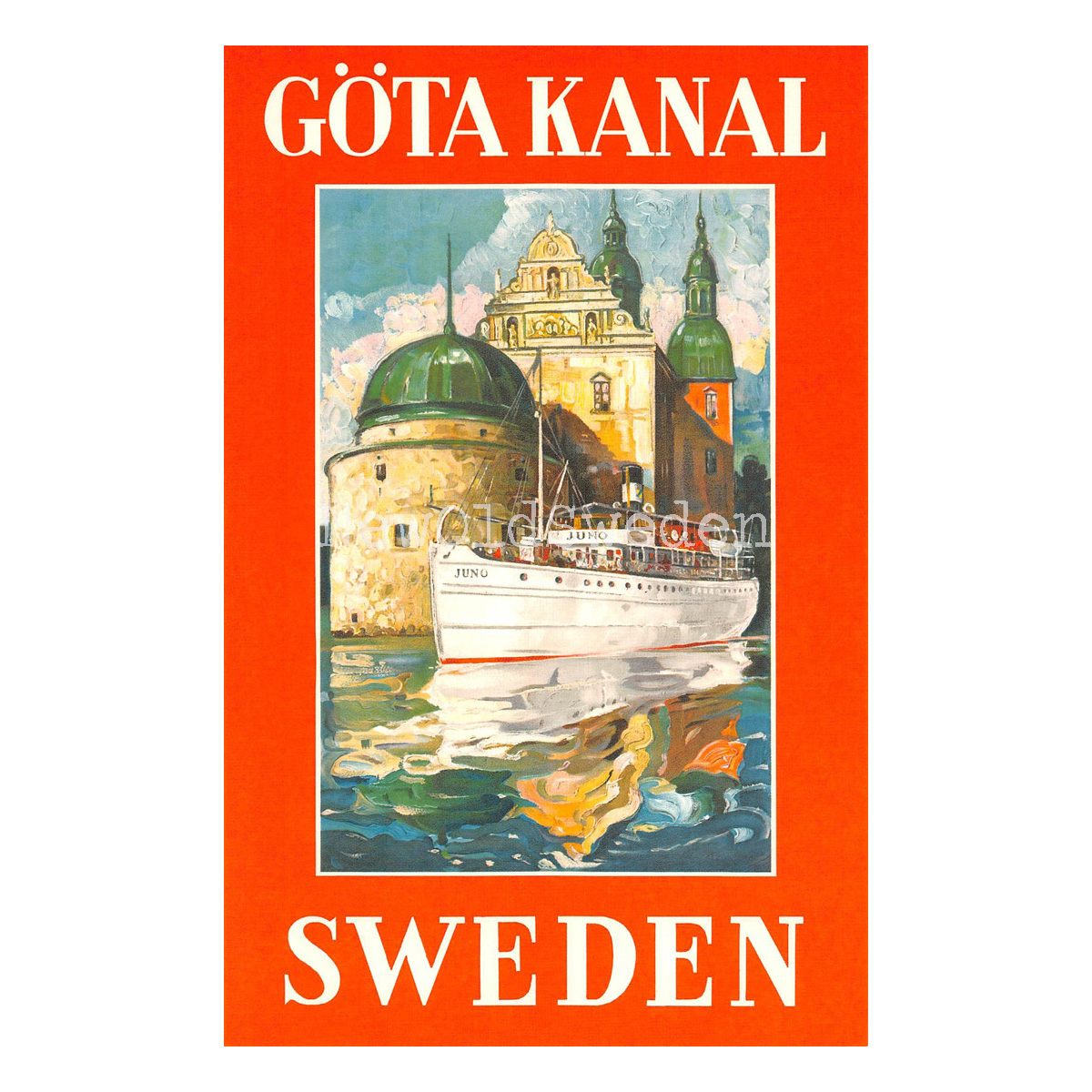 GÖTA KANAL VADSTENA - 1930 - Vykort 12 x 18 cm - 4