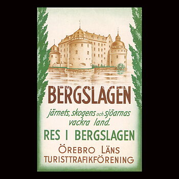 BERGSLAGEN ÖREBRO - 1950 - Vykort 12 x 18 cm