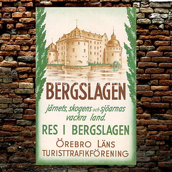 BERGSLAGEN ÖREBRO - 1950 - Vykort 12 x 18 cm