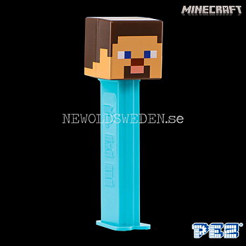 PEZ Dispenser STEVE + Candy - Minecraft - PE100
