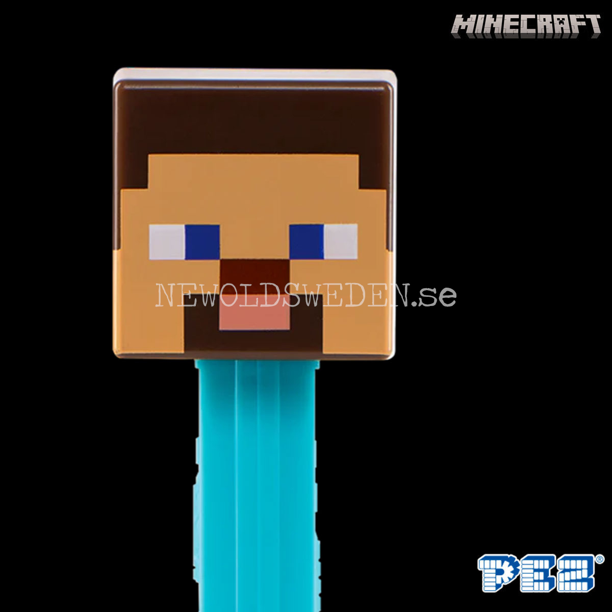 PEZ Dispenser STEVE + Candy - Minecraft - PE100 - 2