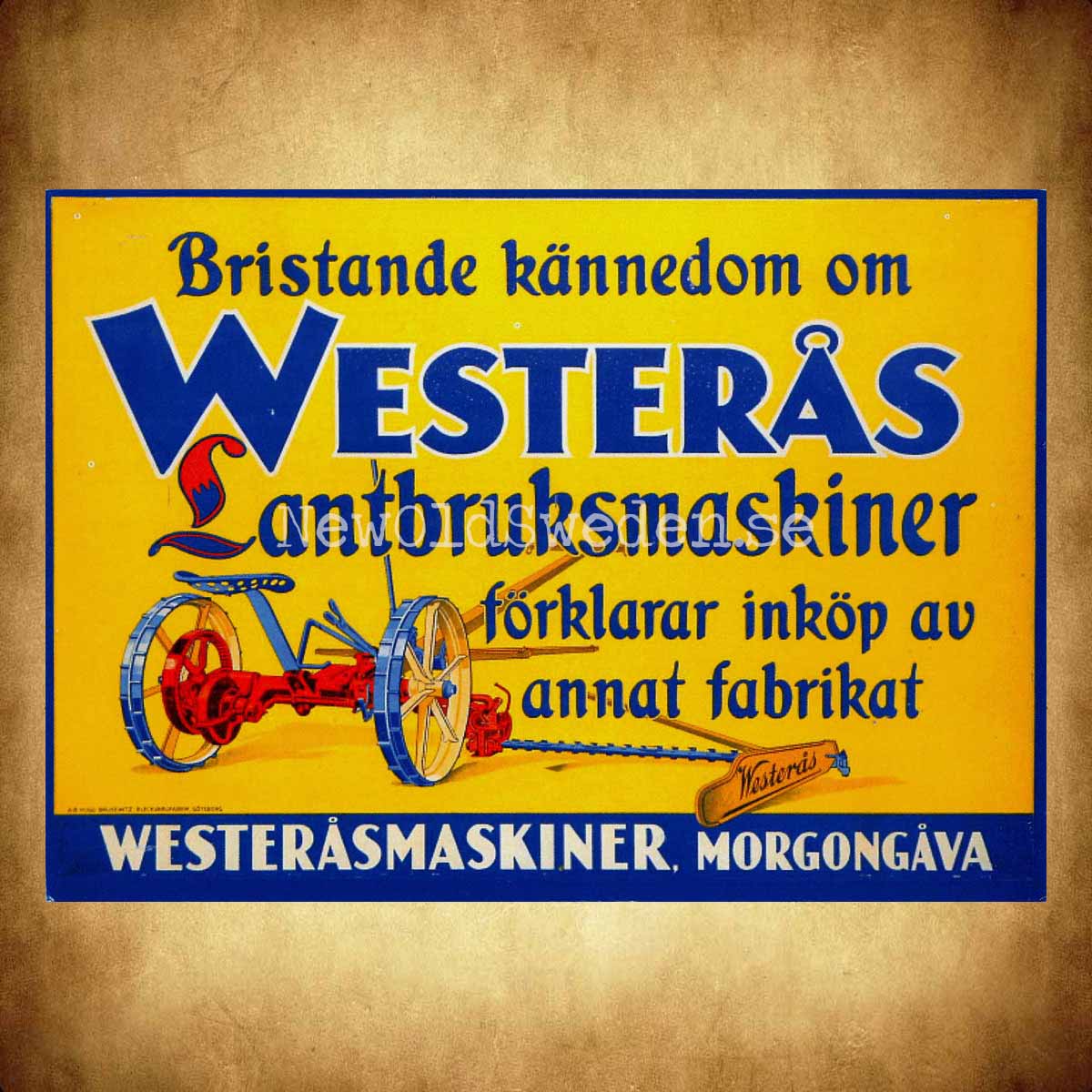Westerås Lantbruksmaskiner Morgongåva Västerås - Vykort A5 - 2