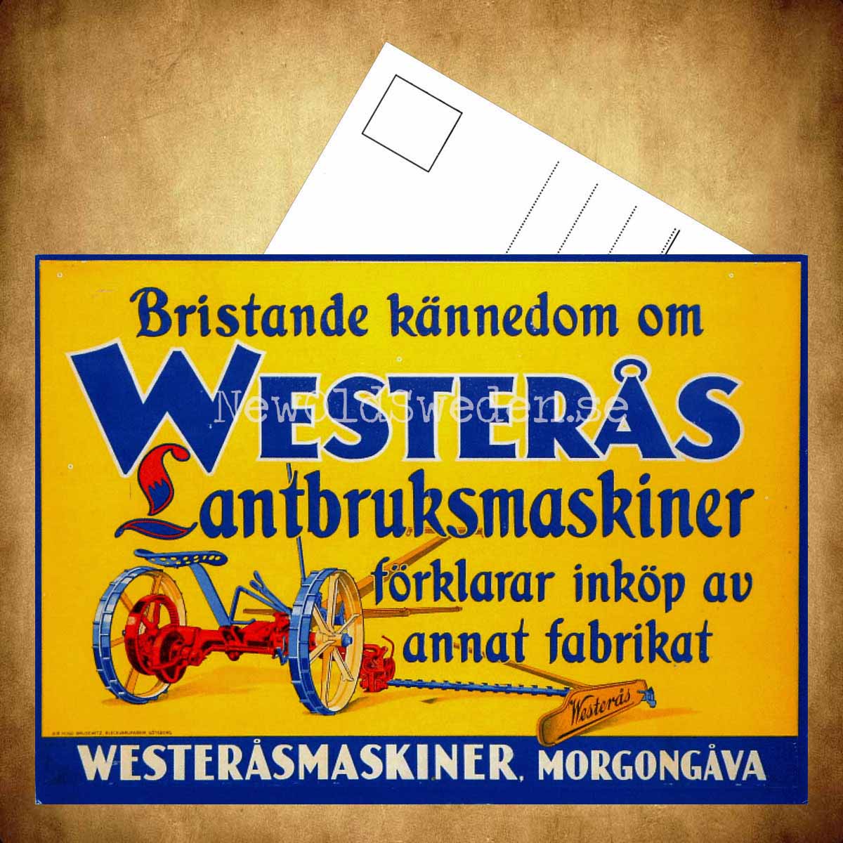 Westerås Lantbruksmaskiner Morgongåva Västerås - Vykort A5 - 3