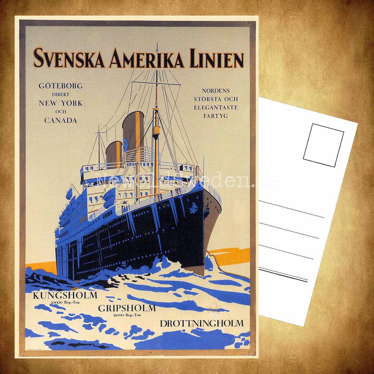 Svenska Amerika Linien SAL - Vykort A5 - 3