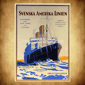 Svenska Amerika Linien SAL - Vykort A5