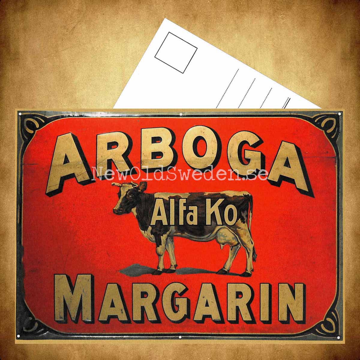 ARBOGA MARGARIN Alfa Ko - Vykort A5 - 3