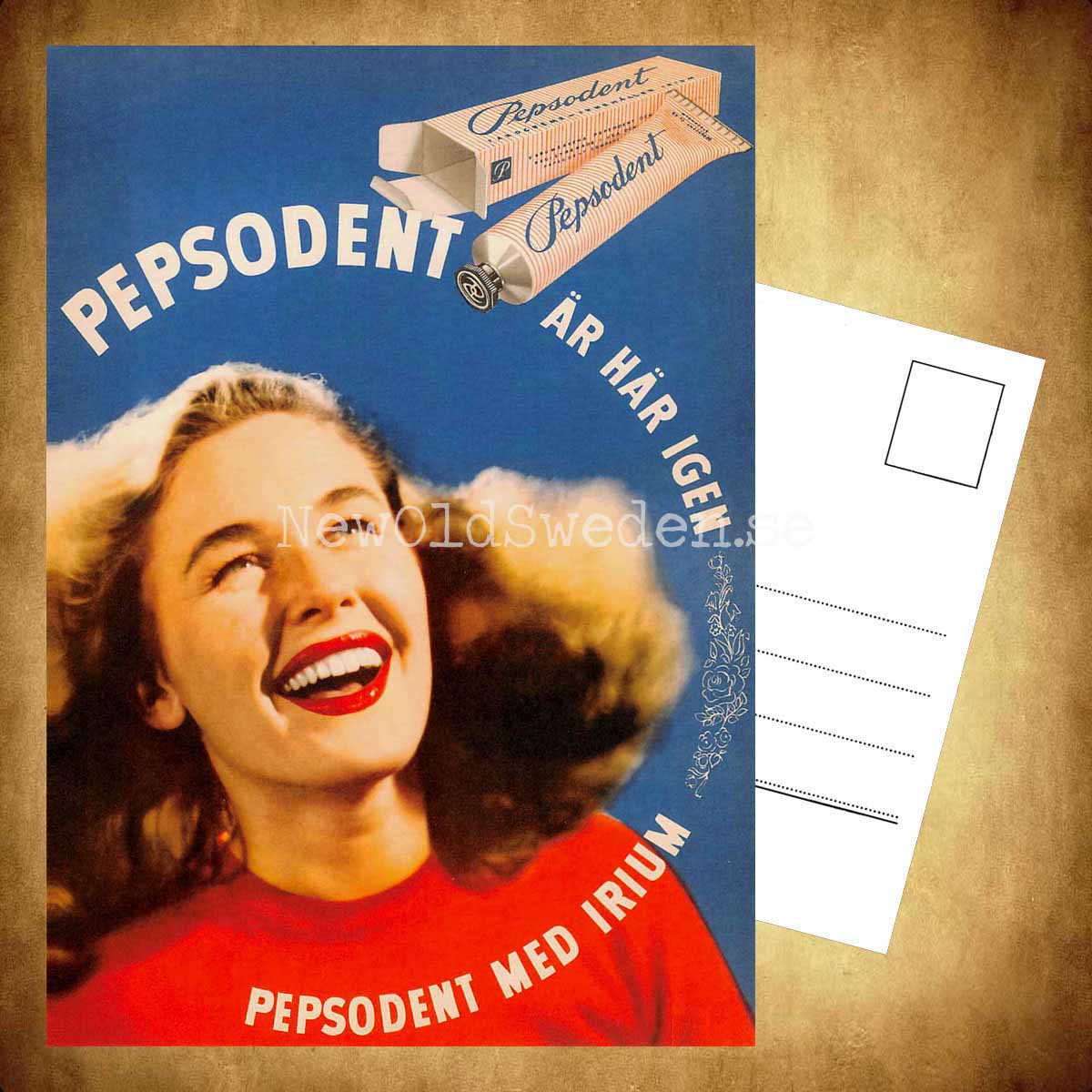 Pepsodent Tandkräm - Vykort A5 - 3