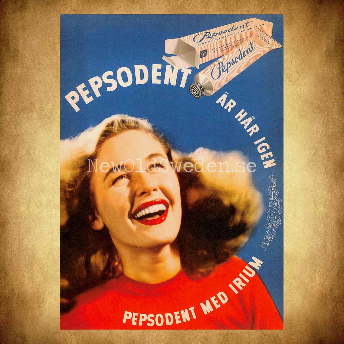 Pepsodent Tandkräm - Vykort A5 - 2