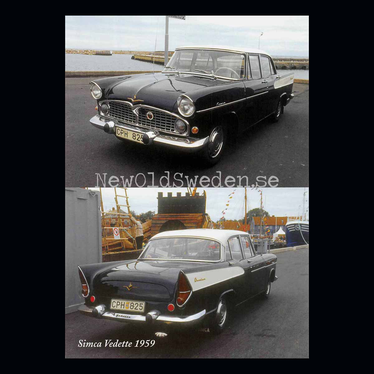 Simca Vedette 1959 - Vykort A5