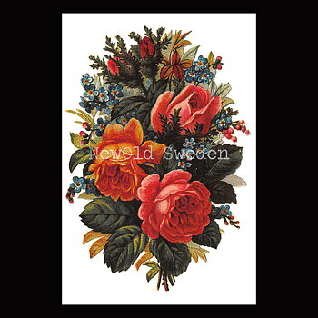 Blombukett Vintage Vykort Nr: 15 - 10 x 15 cm - 425