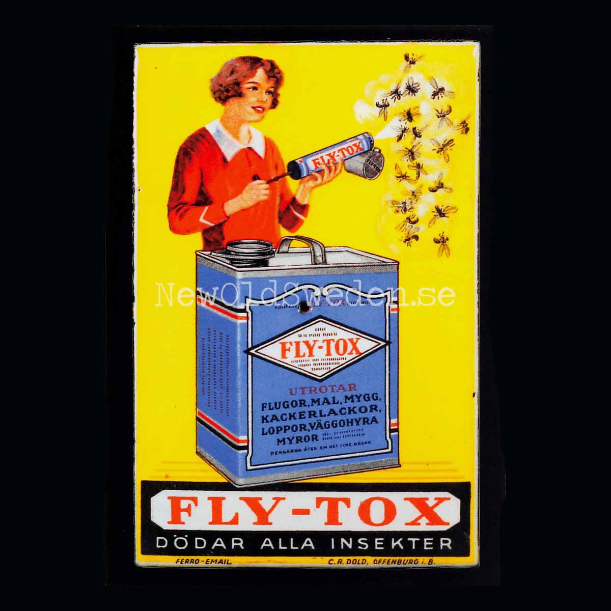 FLY-TOX Dödar alla insekter - Vykort A5