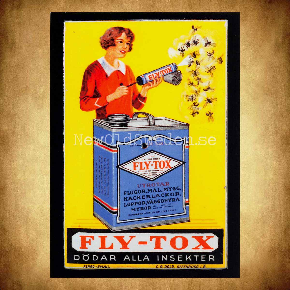 FLY-TOX Dödar alla insekter - Vykort A5 - 2