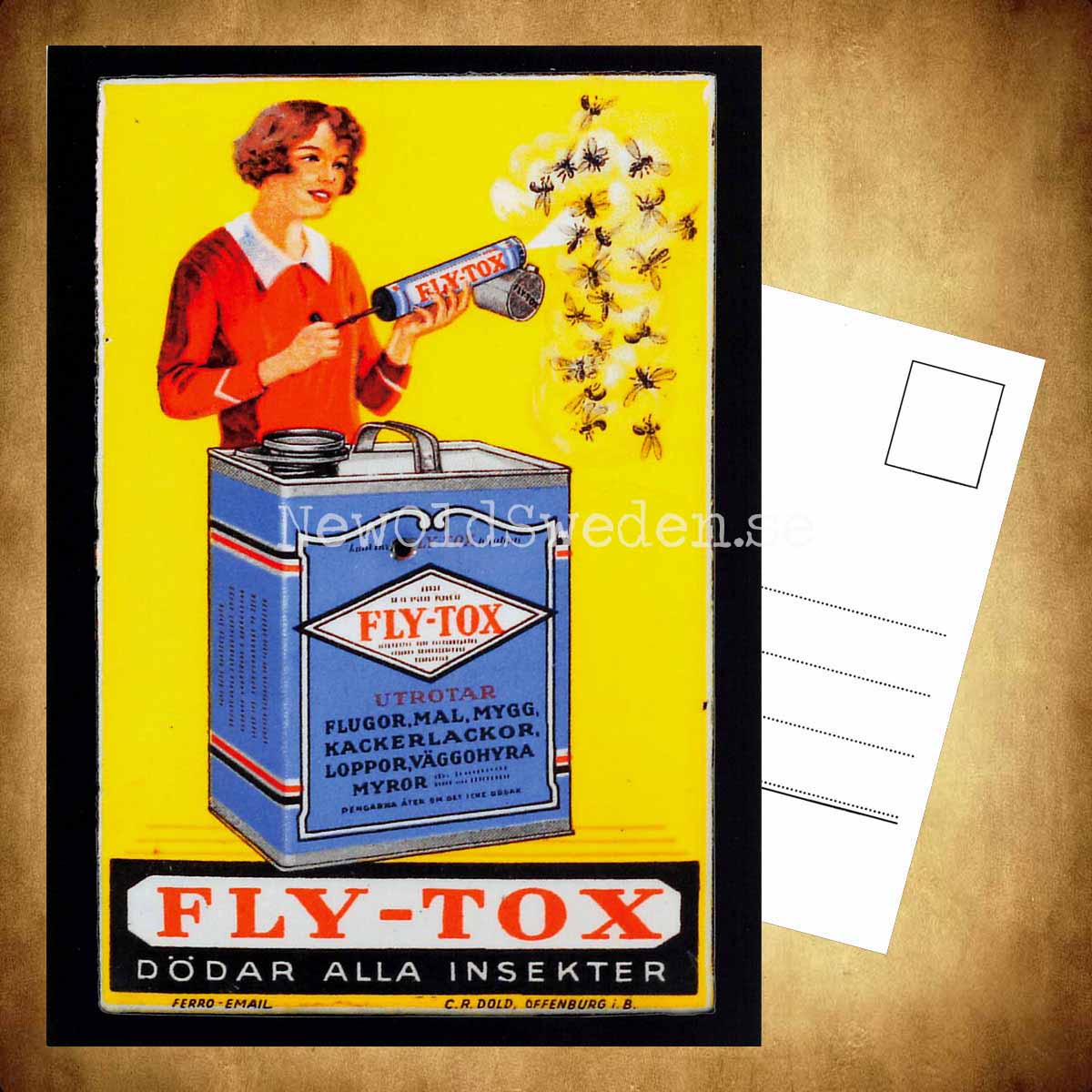 FLY-TOX Dödar alla insekter - Vykort A5 - 3
