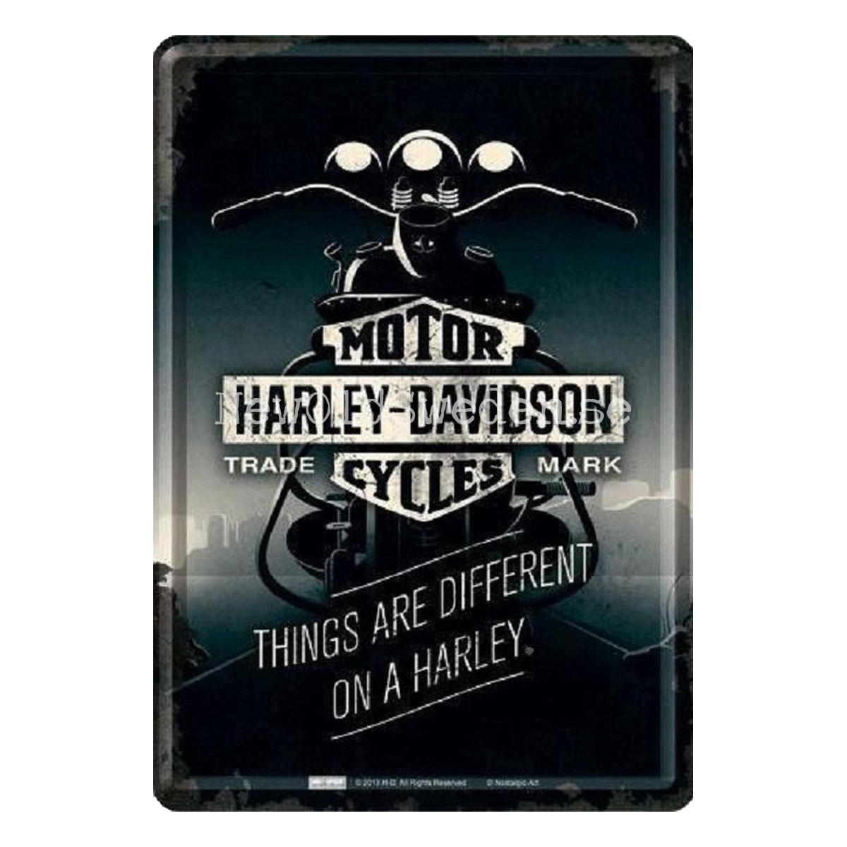 THINGS ARE DIFFERENT ON A HARLEY - H-D MOTOR CYCLES - METAL CARD T5 - 3