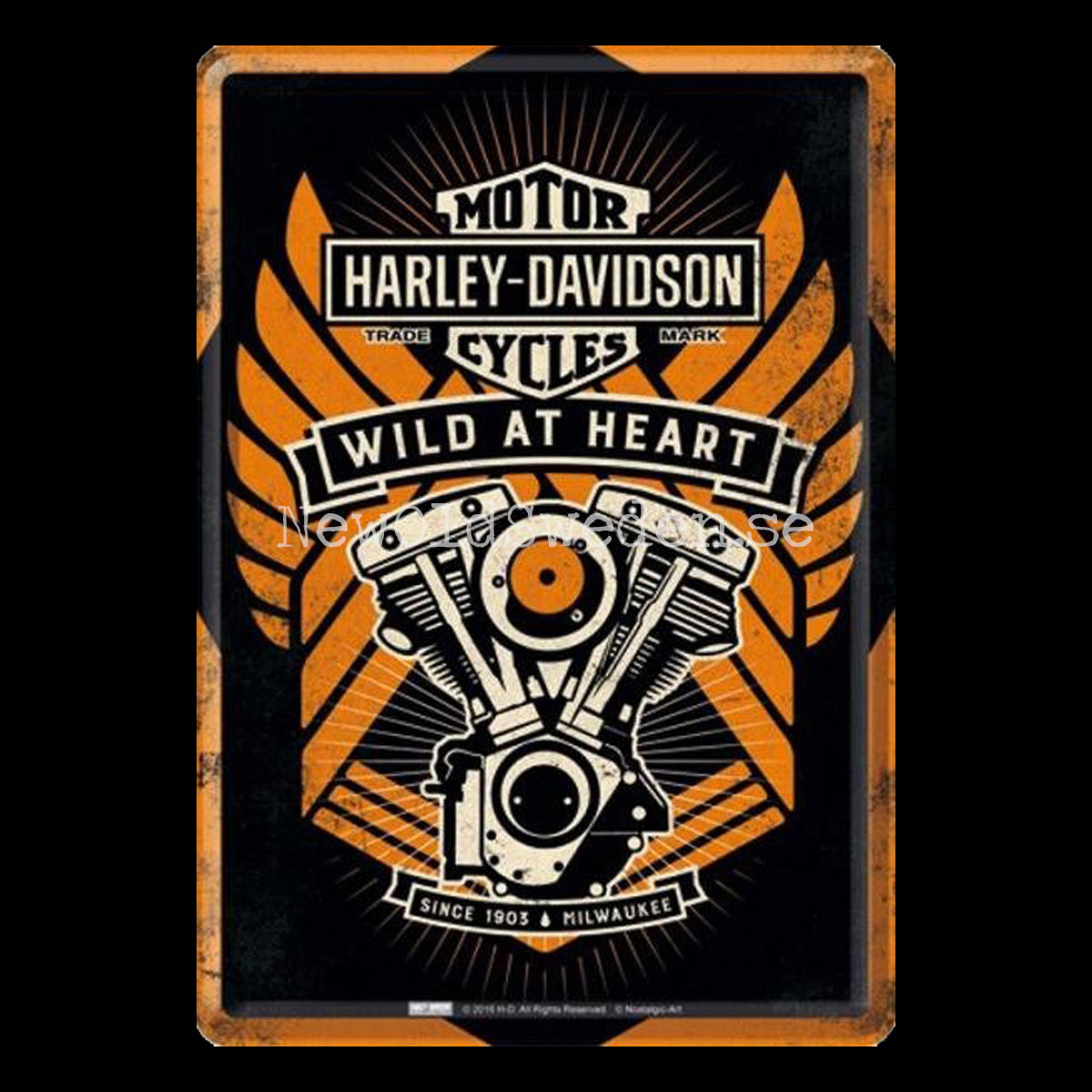 WILD AT HEART - H-D MOTOR CYCLES - METAL CARD T5