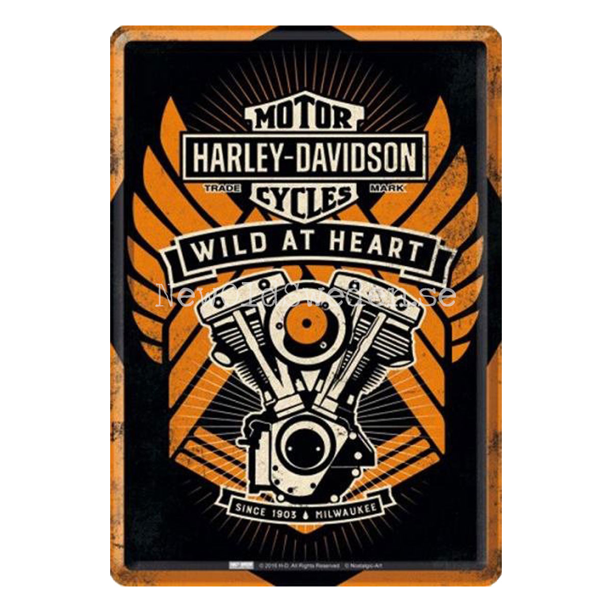 WILD AT HEART - H-D MOTOR CYCLES - METAL CARD T5 - 3