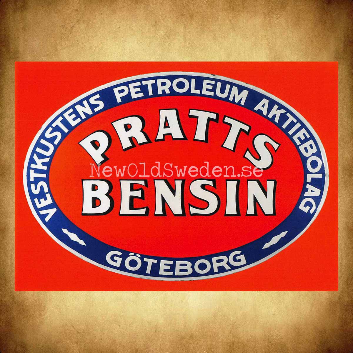 Vestkustens Petroleum AB Göteborg - Pratts Bensin - Vykort A5 - 2