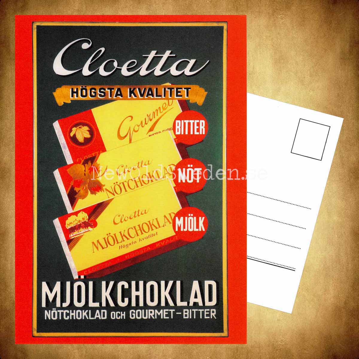 CLOETTA choklad - Vykort A5 - 3