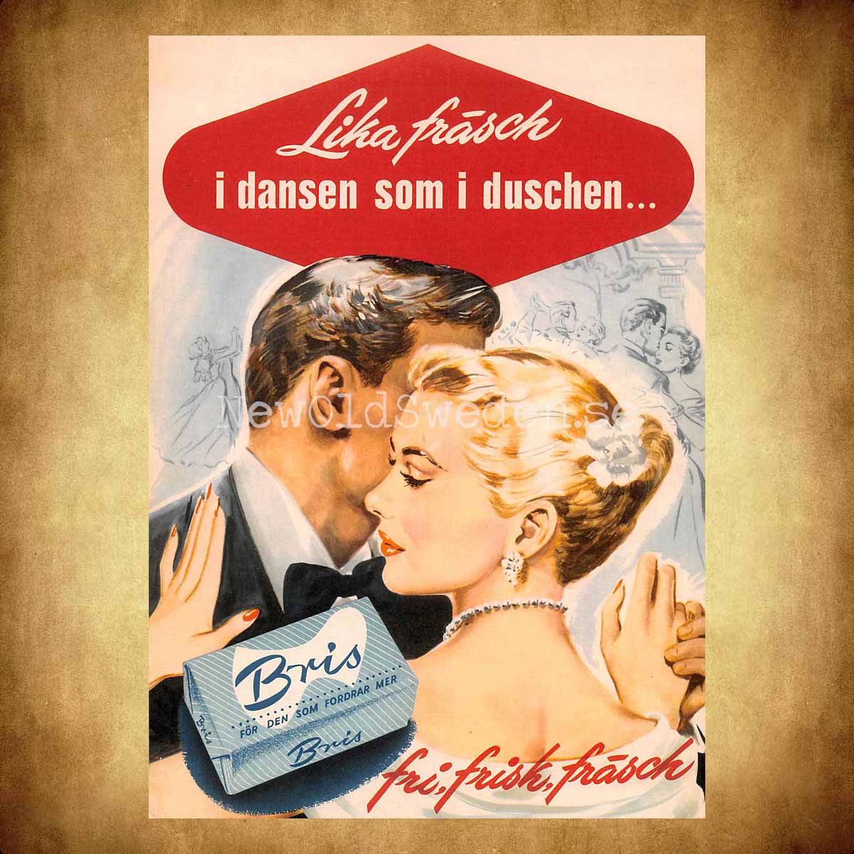 Bris- fri, frisk, fräsch - Vykort A5 - 2