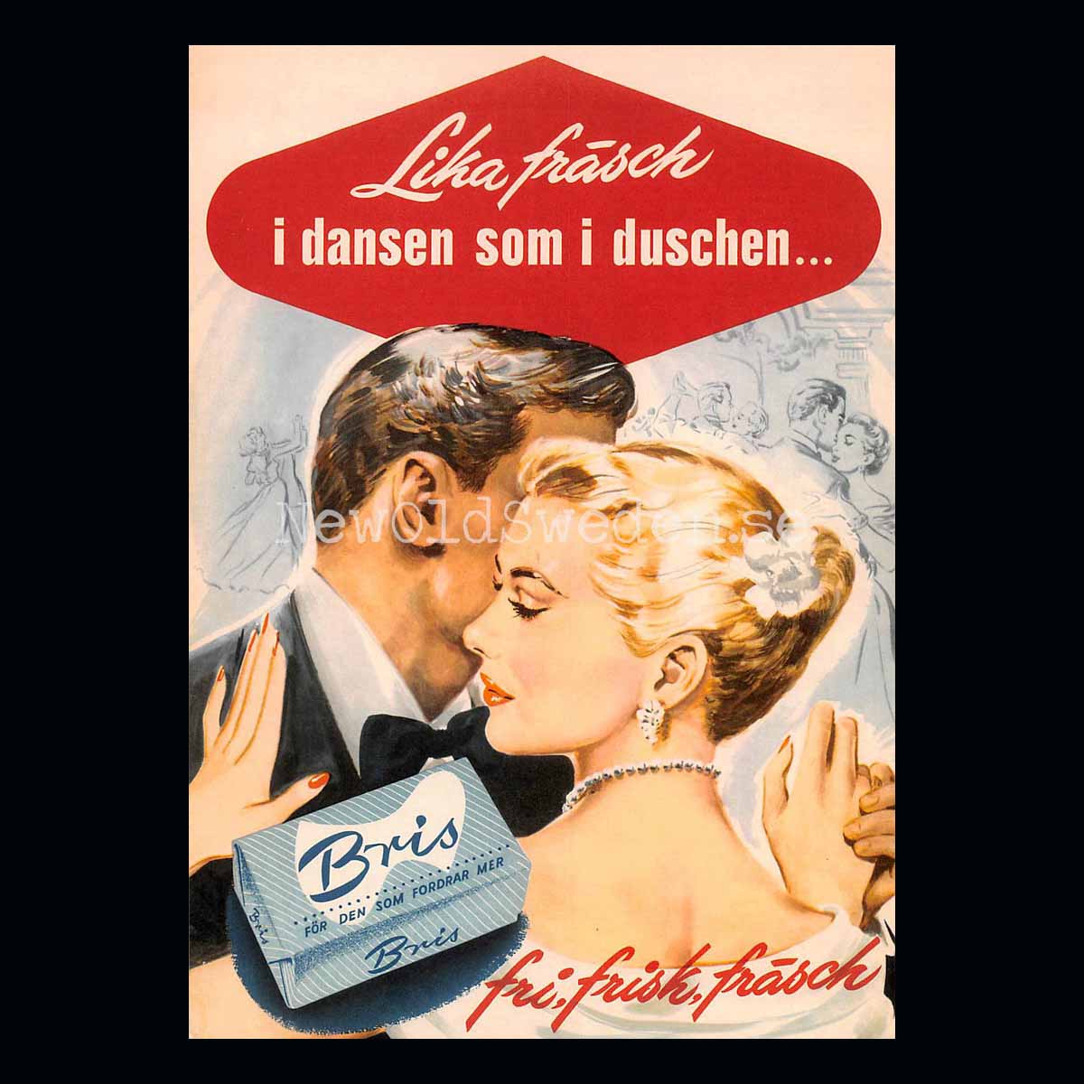 Bris- fri, frisk, fräsch - Vykort A5