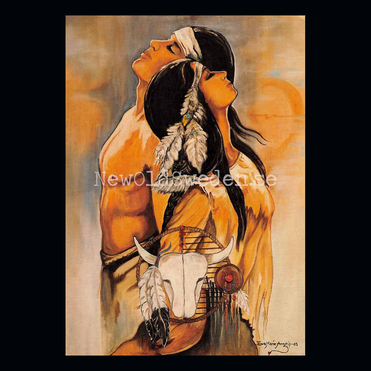 Indian - Ewa-Marie Arngrip - Vykort A5