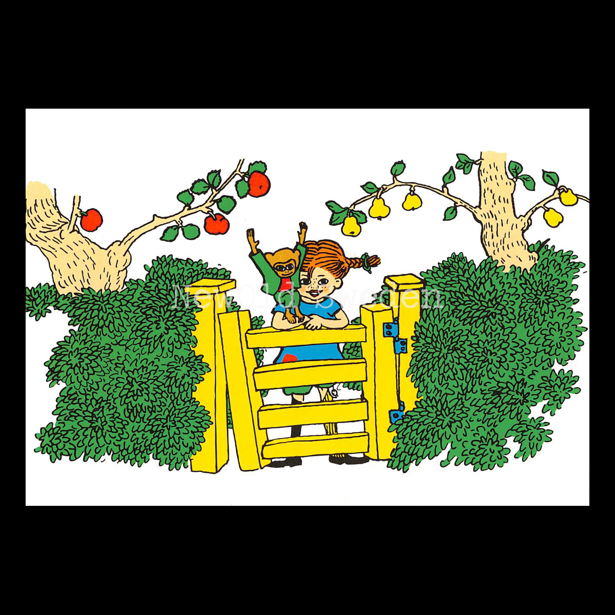 Pippi Långstrump Nr: 12 - Ingrid Vang Nyman - Vykort A6 - 325