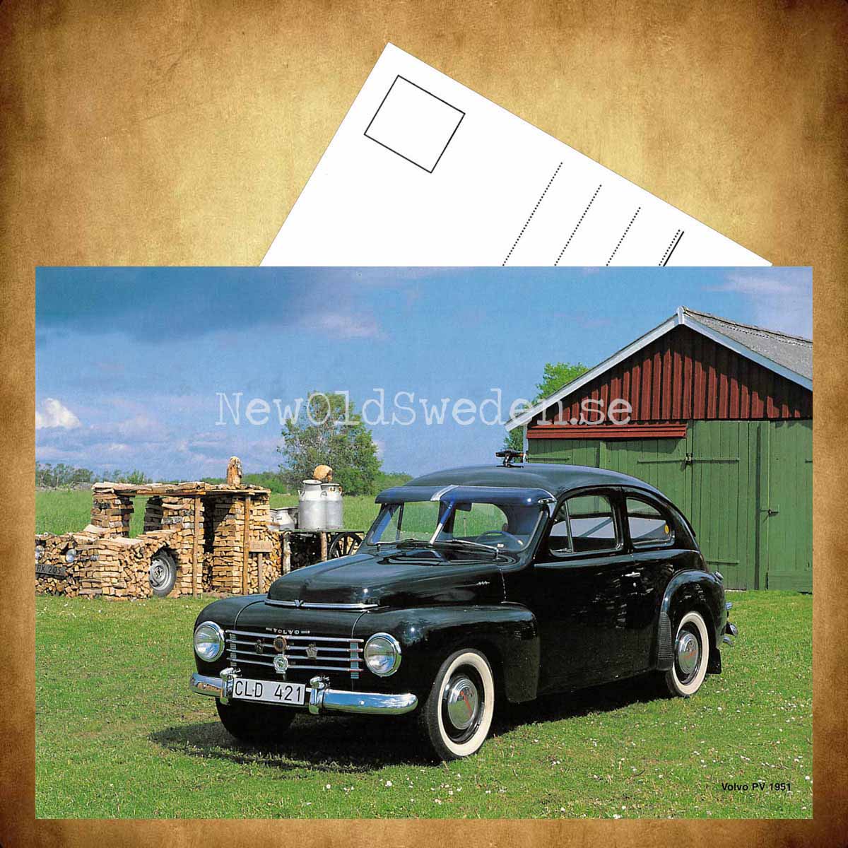 Volvo PV 1951 - Vykort A5 - 3