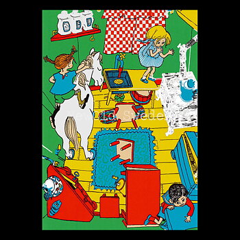Pippi Långstrump Nr: 9 - Ingrid Vang Nyman - Vykort A6 - 325