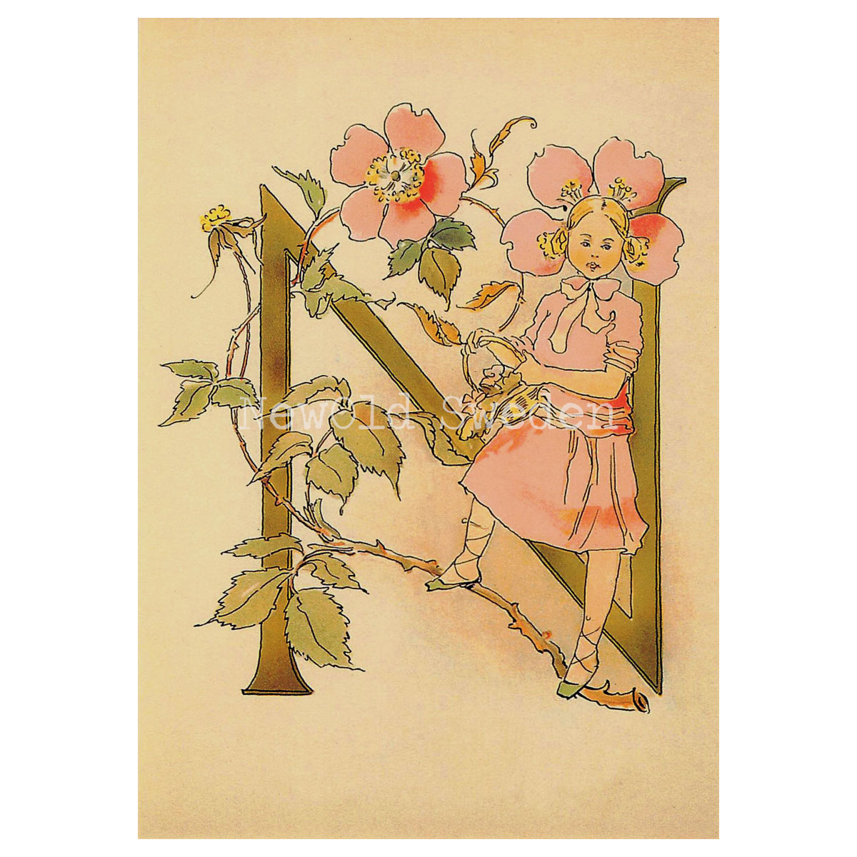 Blomsteralfabetet M - MASKROS Ottilia Adelborg - 725 - 3