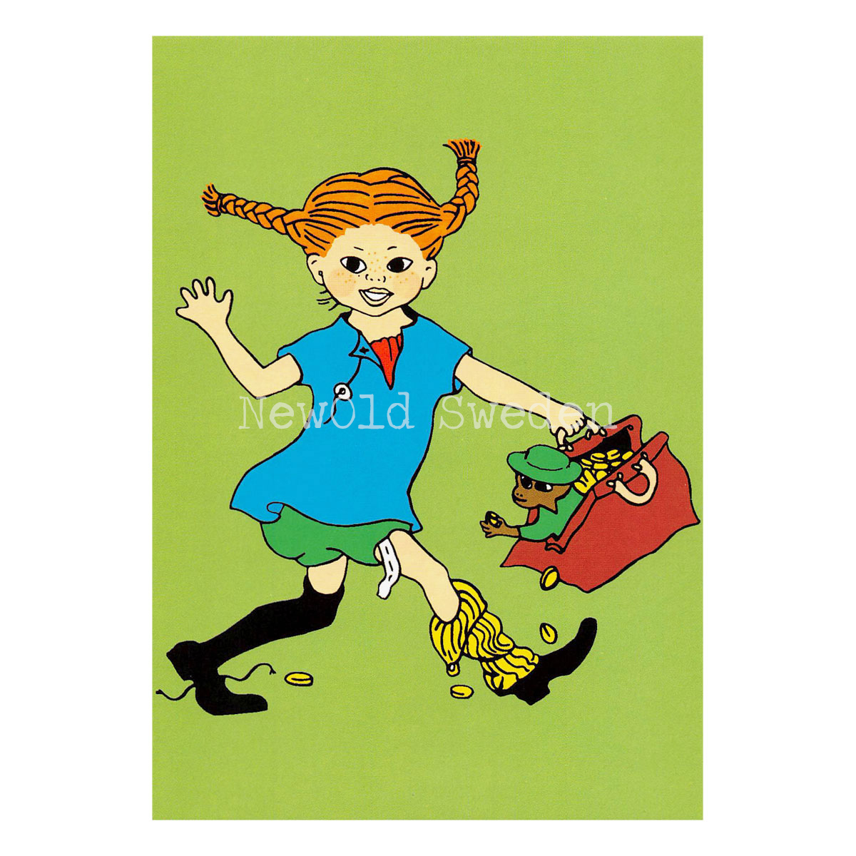 Pippi Långstrump Nr: 14 - Ingrid Vang Nyman - Vykort A6 - 325 - 3