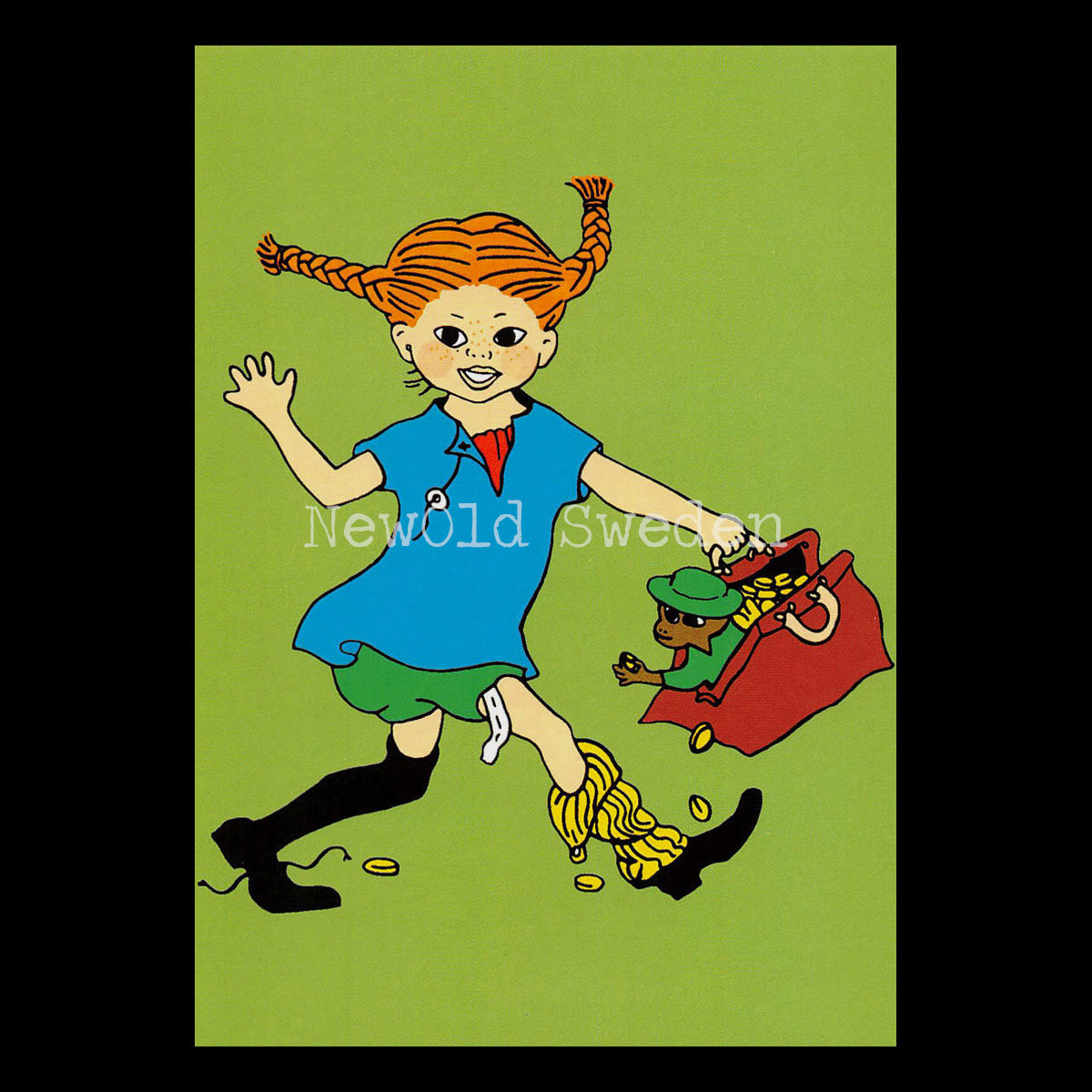 Pippi Långstrump Nr: 14 - Ingrid Vang Nyman - Vykort A6 - 325