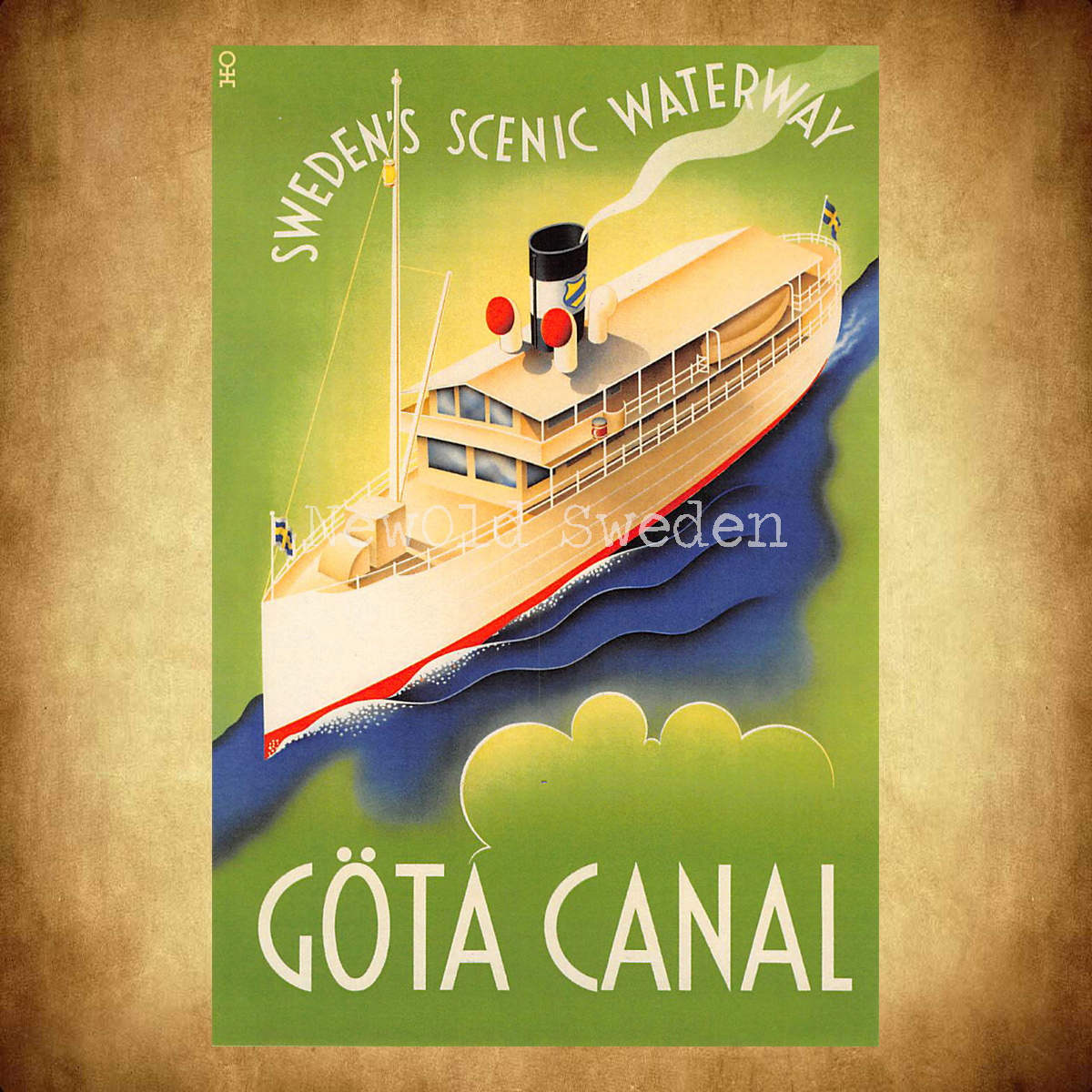 Göta Canal Sweden 1936 Göta Kanal - 2