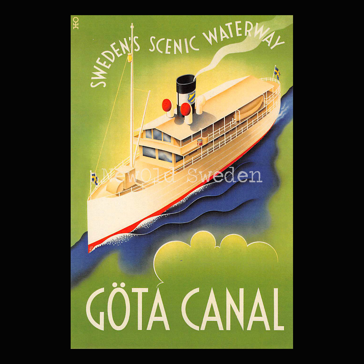 Göta Canal Sweden 1936 Göta Kanal