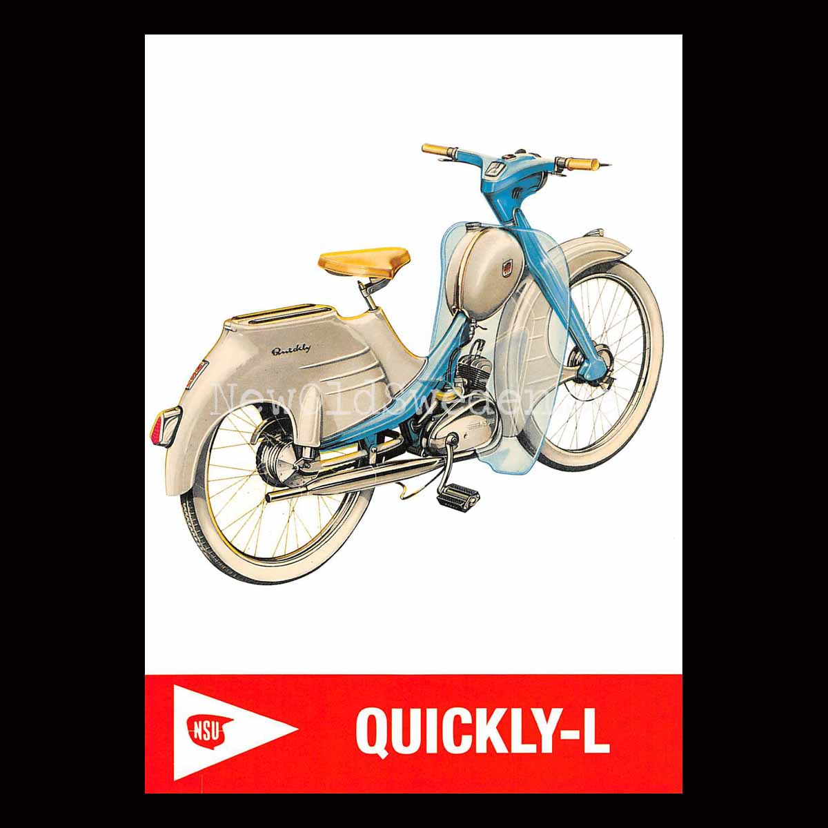 NSU Quickly-L - Vykort A5