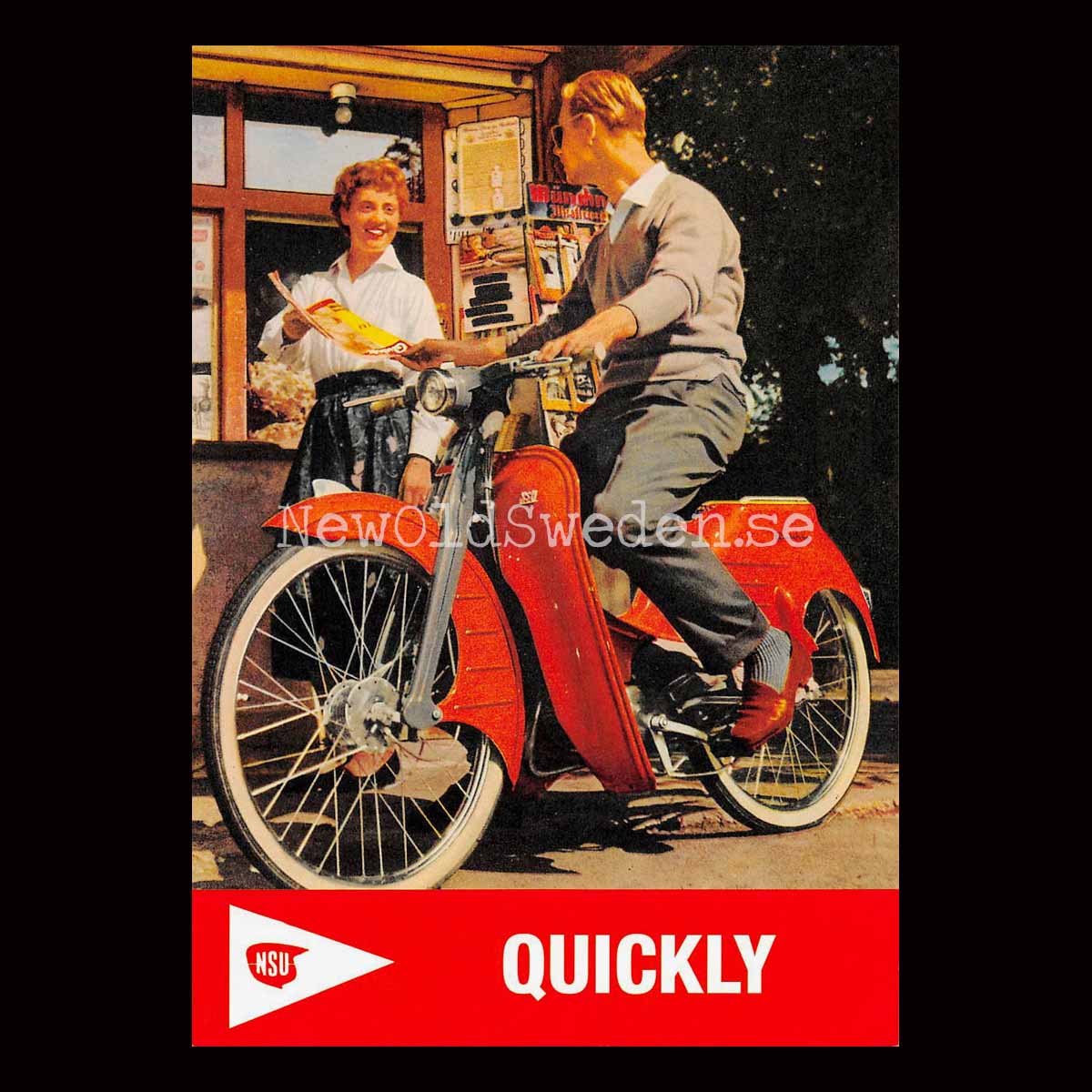 NSU Quickly - Vykort A5