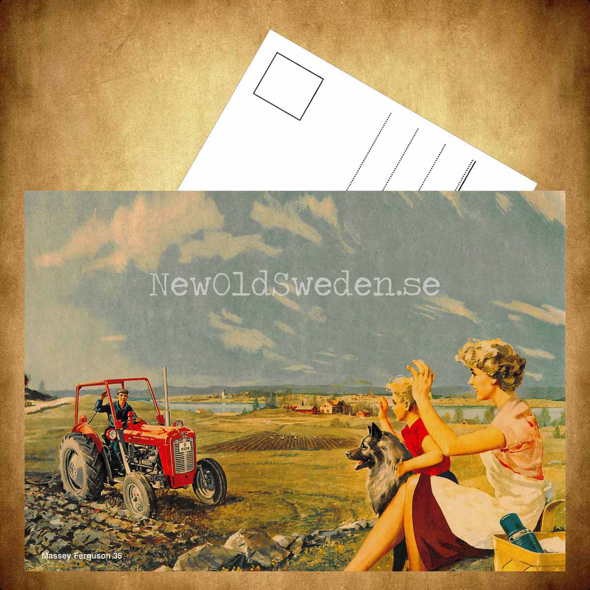 Massey Ferguson 35 MF - Vykort A5 - 3