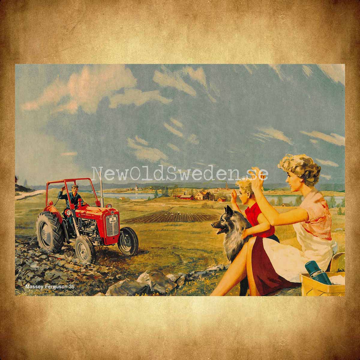 Massey Ferguson 35 MF - Vykort A5 - 2