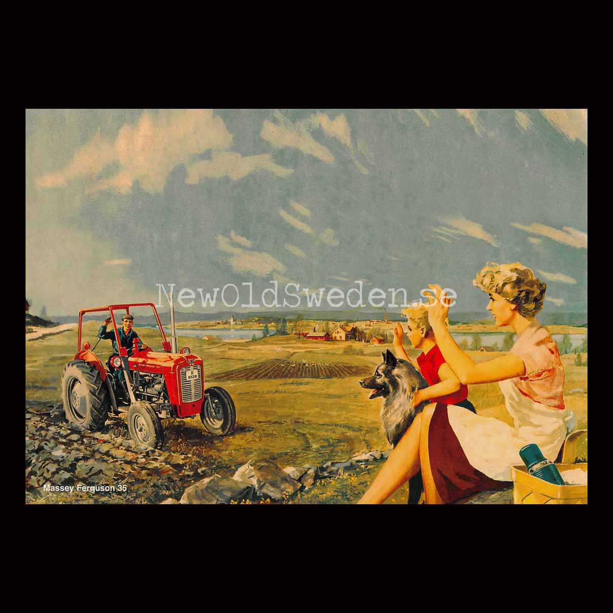 Massey Ferguson 35 MF - Vykort A5