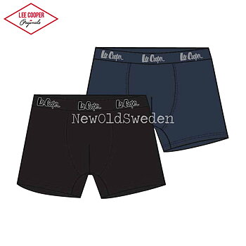 Boxershorts 2-pack - Stl. M - Svart & Marin - Lee Cooper Originals - 8000