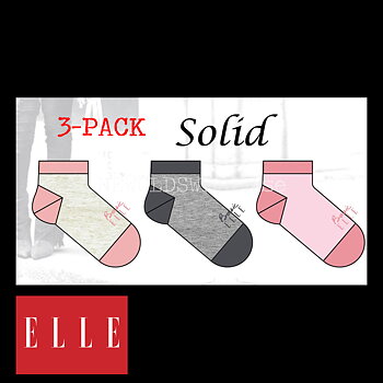 Sneakers 3-pack ELLE Original SOLID - 2800