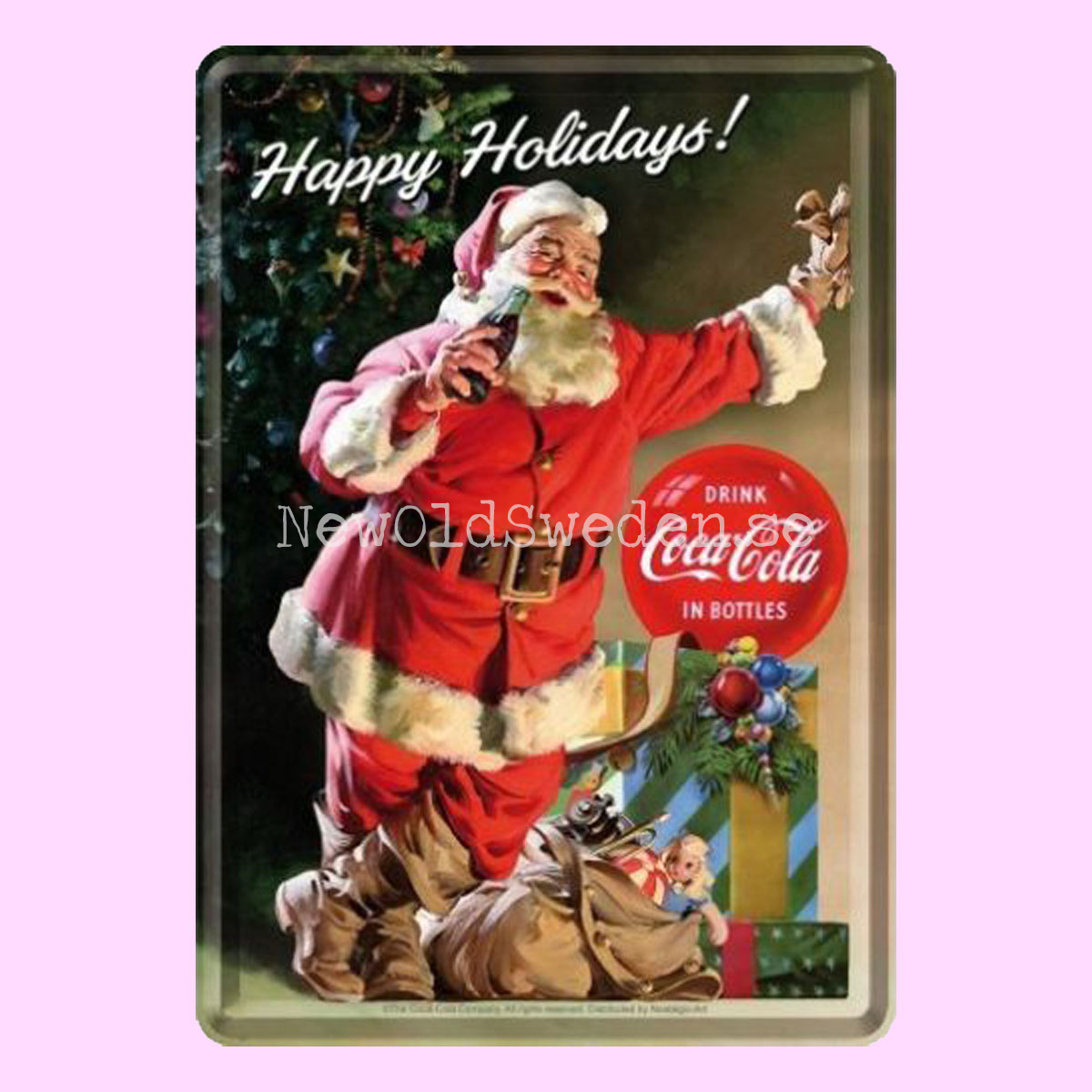 Happy Holidays ! Coca Cola - METAL CARD T4 - 6