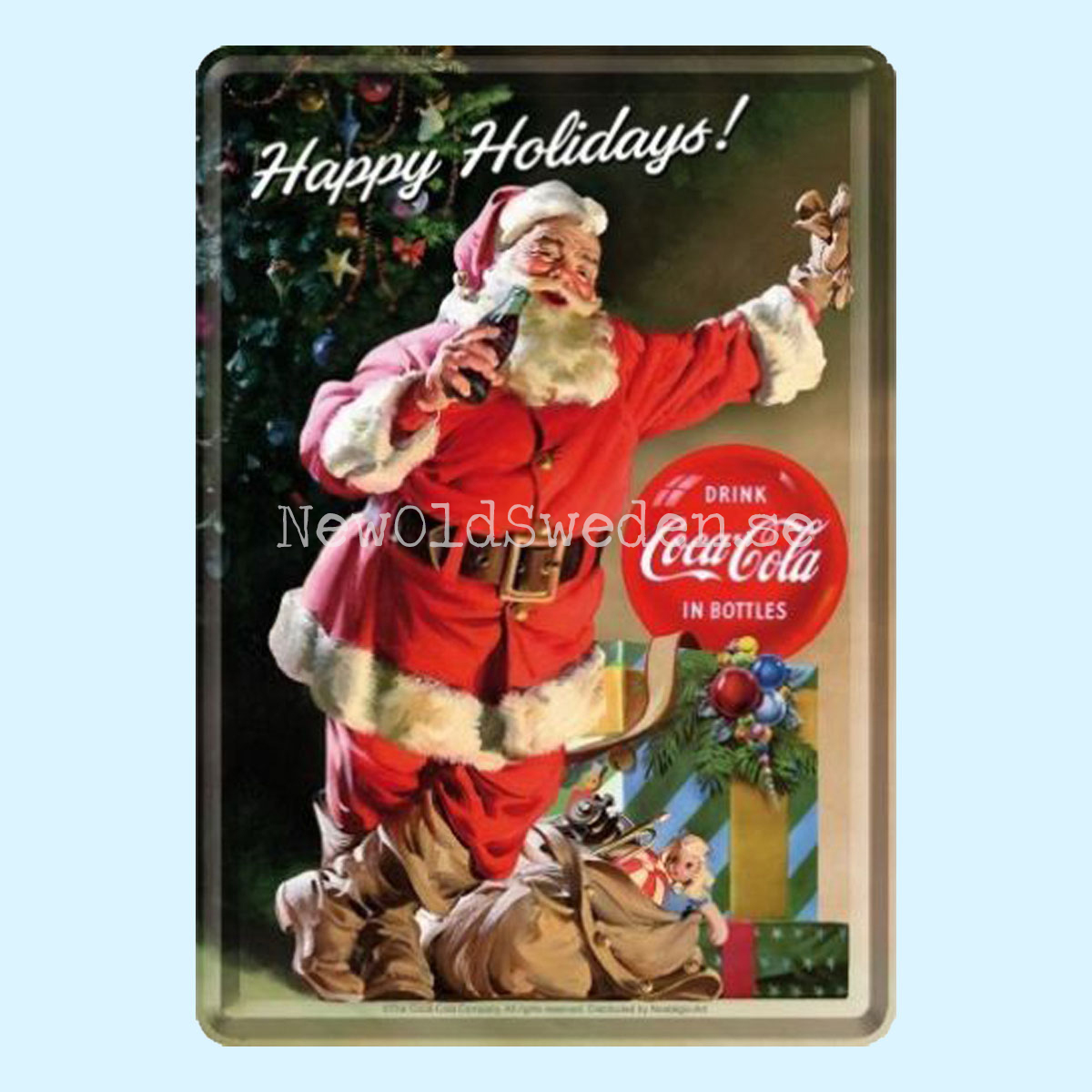 Happy Holidays ! Coca Cola - METAL CARD T4 - 4
