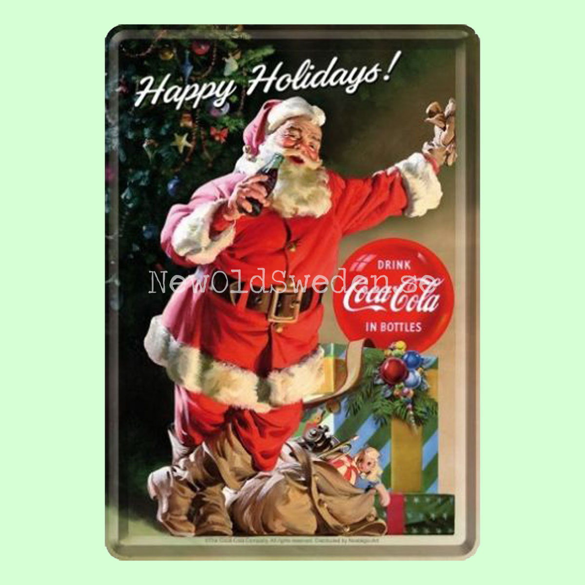 Happy Holidays ! Coca Cola - METAL CARD T4 - 3